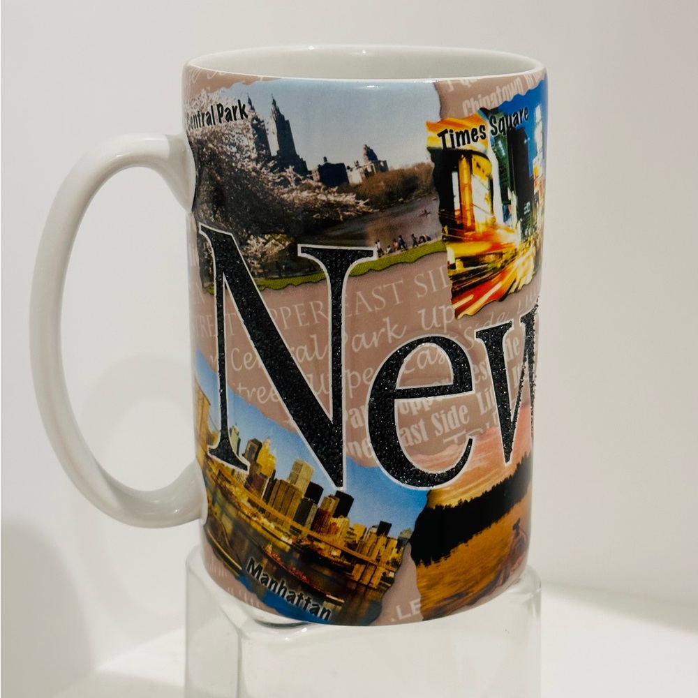 Americaware N.Y. City Coffee Mug 2007 Embossed 3D Large Handle Letters (03990)